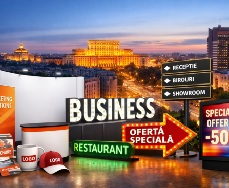 Imagine ilustrativă pentru un articol despre alegerea unui partener de producție publicitară în București.